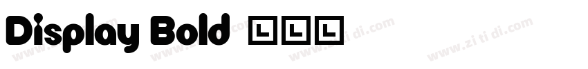 Display Bold字体转换 Display Bold字体转换